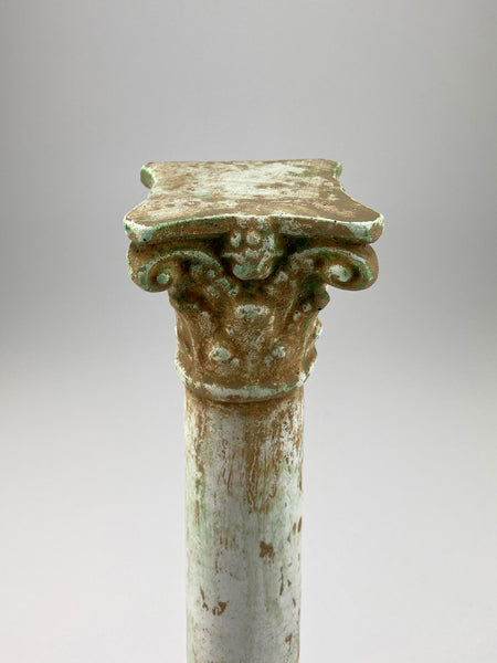 15" Aged Copper Corinthian Column