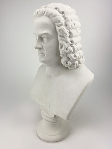 Composer Johann Sebastian Bach Bust Sculpture