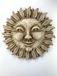 Flaming Sun Smiling Cheeks Wall Sculpture