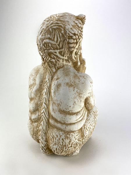Greek God Pan with Flute Sculpture
