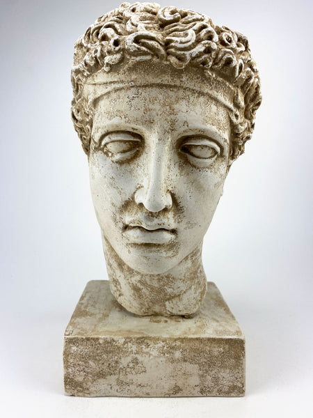 Replica of Roman Head of Athlete Sculpture in the The Metropolitan Museum