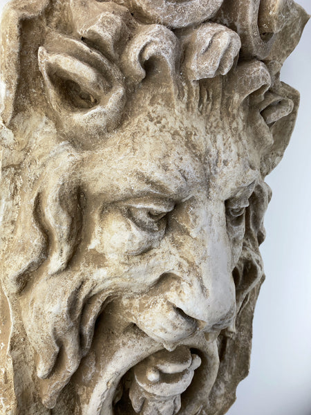 Lion Door Knocker Relief Sculpture